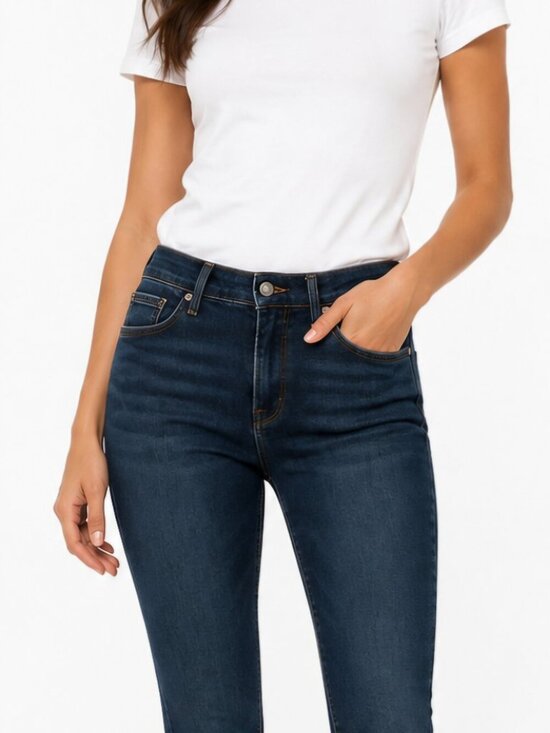 Good American Denim - Good american skinny Blue jeans distressed pocket stretchy Kardashian Good Waist